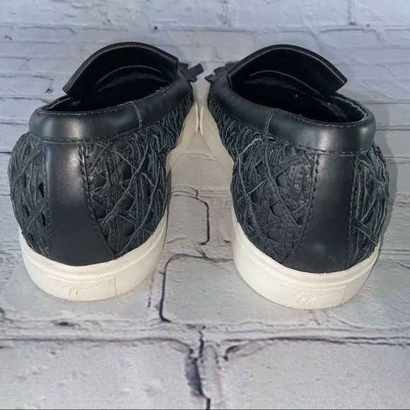 La Perla X Guiseppe Zanotti Men's Black  Leather Slip-On Sneaker Size US 8 EU 41 - Picture 5 of 6